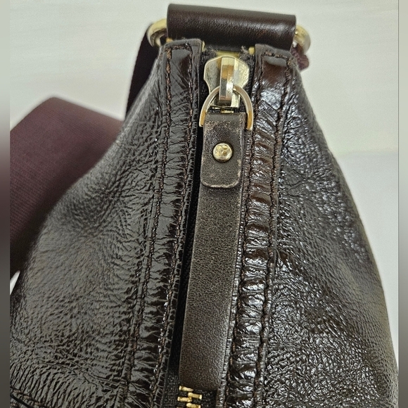 Kate Spade Wrinkled Leather Diaper Bag in Dark Hickory Brown - Picture 8 of 15